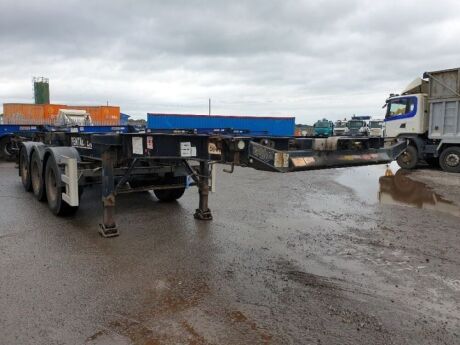 2006 Dennison Triaxle Sliding Skeletal Trailer