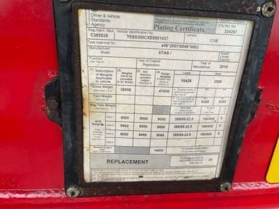 2014 STAS Triaxle Bulk Alloy Tipping Trailer - 10