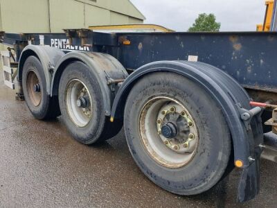 2006 Dennison Triaxle Sliding Skeletal Trailer - 7