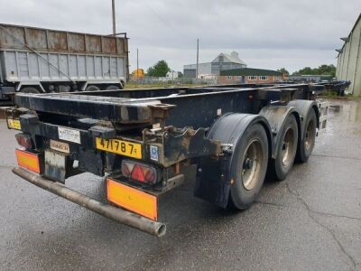 2006 Dennison Triaxle Sliding Skeletal Trailer - 9