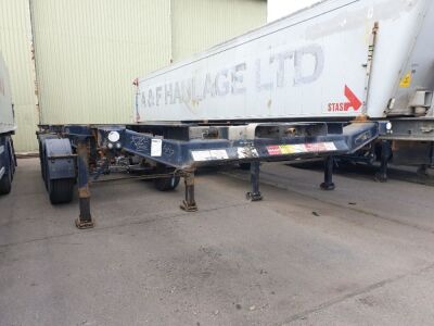 2008 Dennison Triaxle Sliding Skeletal Trailer