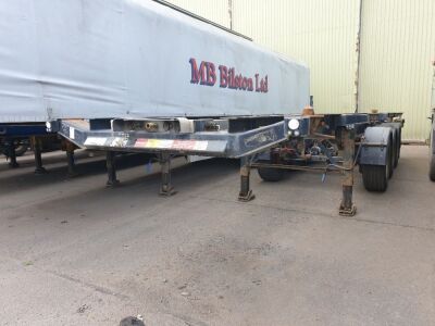 2008 Dennison Triaxle Sliding Skeletal Trailer - 2