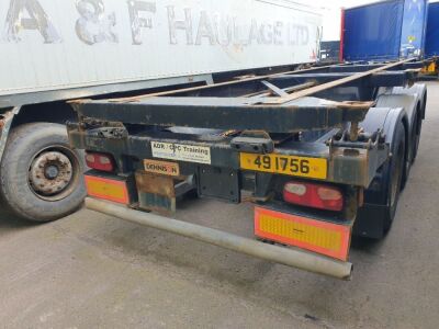 2008 Dennison Triaxle Sliding Skeletal Trailer - 4