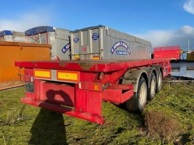 1994 Crane Fruehauf Triaxle Extendable Flat Trailer - 2