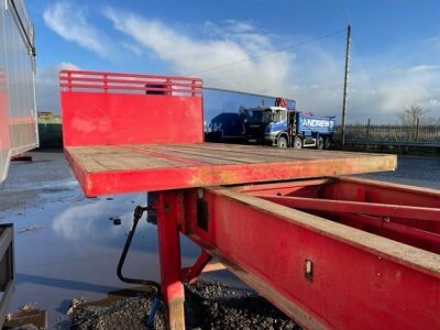 1994 Crane Fruehauf Triaxle Extendable Flat Trailer - 9