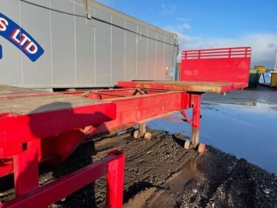 1994 Crane Fruehauf Triaxle Extendable Flat Trailer - 11