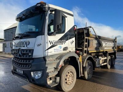2016 Mercedes Arocs 3240 8x4 Steel Body Grab Loader