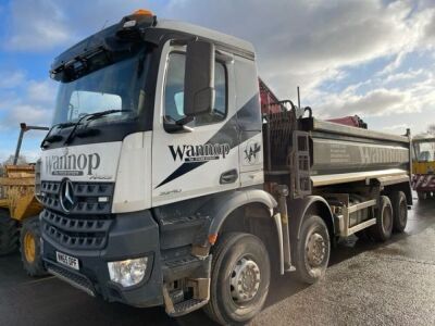 2016 Mercedes 3240 Arocs 8x4 Steel Body Grab Loader