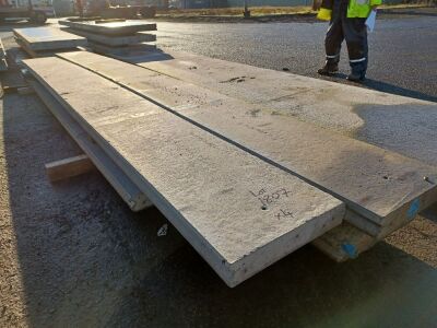 4x Concrete Panels