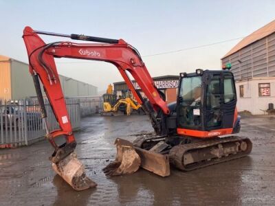 2014 Kubota KX080- 4 Mini Digger