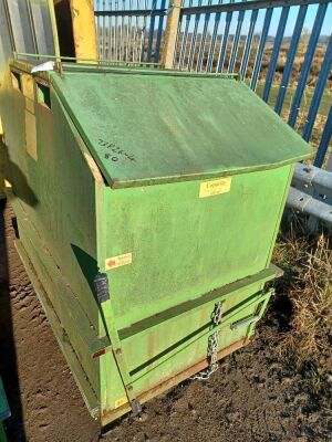 1x Amington Bottom Opening 1.5m³ Forklift Mount Bin