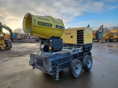 2019 Generac Dustfighter 7500 Dust Suppression Unit Mounted on Drawbar Tandem Axle Water Tank - 3