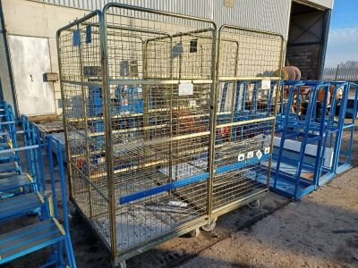 2x Steel Cages On Castors - 2