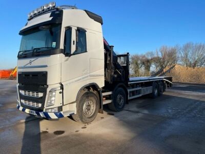 2018 Volvo FH Globetrotter 8x2 Crane Cheesewedge Beavertail - 33