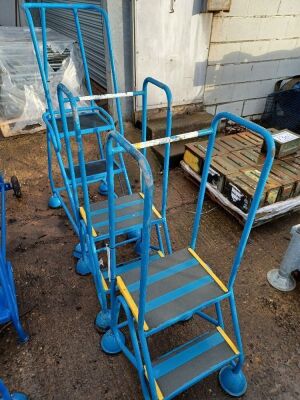 3x Sets of Small Step Ladders