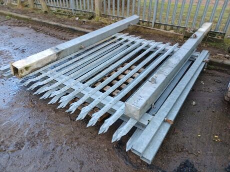 2 x Galvanised Gates and Posts