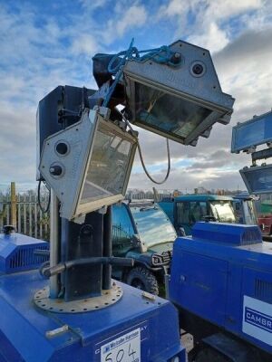 Tower Light Superlight VT1-90 Single Axle Drawbar Lighting Tower Generator - 3