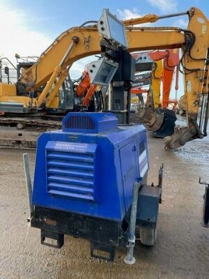 Tower Light Superlight VT1-90 Lighting Tower/Generator on Single Axle Drawbar - 3