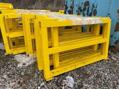 Qty of Heavy Duty Steel Bolt Down Safety Barriers