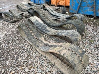 Qty of Used Rubber Excavator Tracks