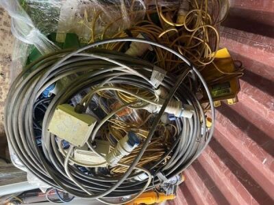 Pallet of Electrical Extension Leads & Lights - 2
