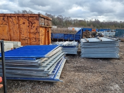 Qty of Solid Temporary Fence Panels 