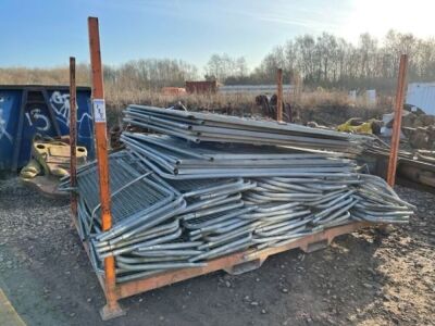 Stillage of Temporary Fencing Panels