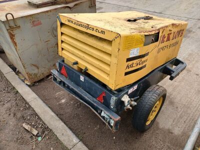 2004 Atlas Copco XAS 36 Single Axle Drawbar Twin Tool Compressor - 4