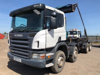 2007 SCANIA P380 Hookloader 8x4