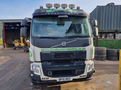 2015 Volvo FE320 4x2 Drawbar Telescopic Skip Loader - 4