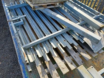 Quantity of Misc Galvanised Gates & Posts - 2