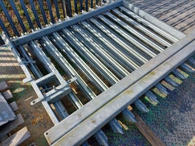 2x Galvanised Steel Gates - 2