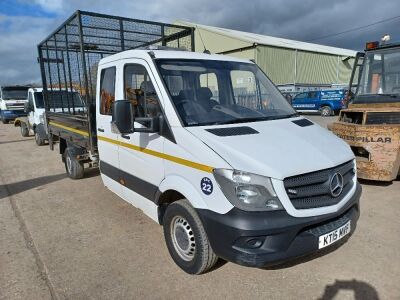 2015 Mercedes Sprinter Crew Cab Tipper Cage Van