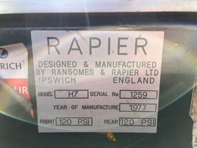 1977 Rapier H7 4 x 2 Mobile Crane - 11