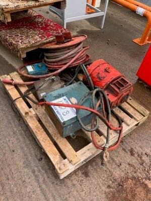 Pallet of Electrical Equipment & Fire Hose - Reel