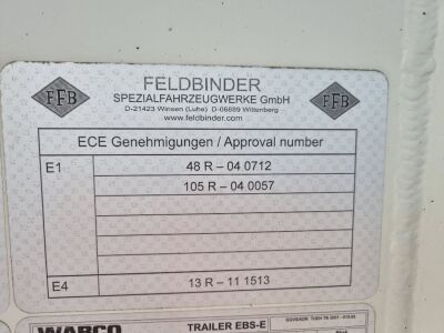 2013 Feldbinder Triaxle 36³ 2 Pot Triaxle Powder Tanker  - 8