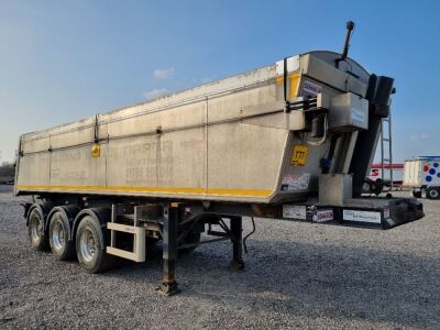 2017 Dennison Triaxle Alloy Body Sliding Bogie Tipping Trailer - 2