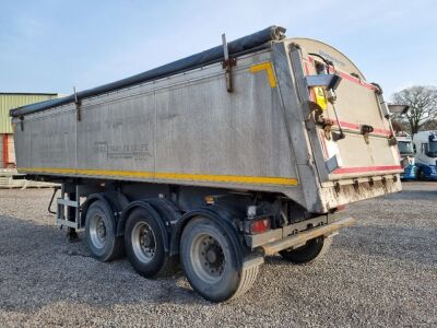 2017 Dennison Triaxle Alloy Body Sliding Bogie Tipping Trailer - 4