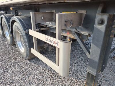 2017 Dennison Triaxle Alloy Body Sliding Bogie Tipping Trailer - 7