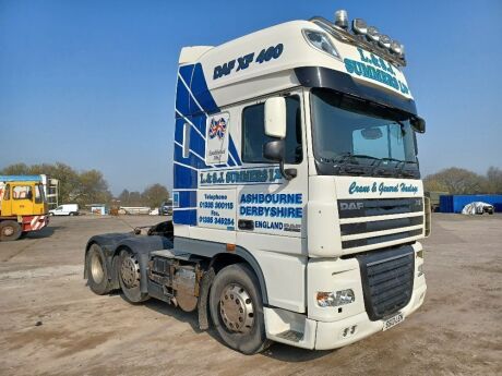 2013 DAF XF105 460 6x2 Superspace Midlift Tractor Unit