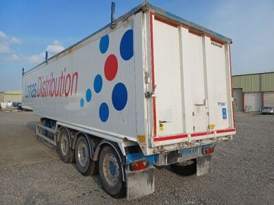 2015 Fruehauft Triaxle Alloy Body Tipping Trailer - 2