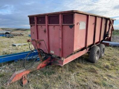 1985 Weeks Tandem Axle Drawbar Tipper Trailer