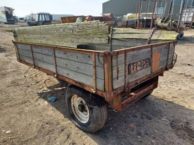 Single Axle Drawbar Dropside Tipping Trailer - 3