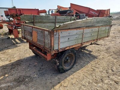 Single Axle Drawbar Dropside Tipping Trailer - 4