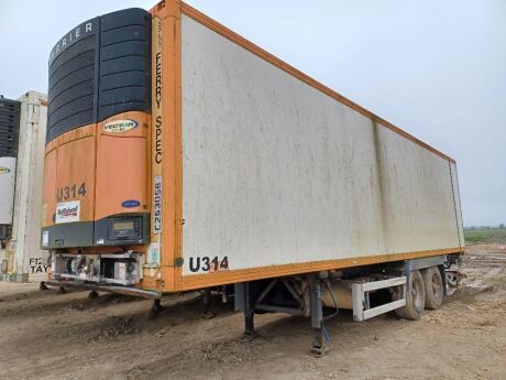 2007  Gray & Adams Tandem Axle Fridge Trailer