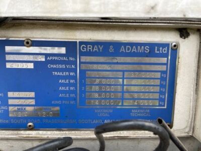 2005 Gray & Adams Triaxle Double Deck Fridge Trailer - 5