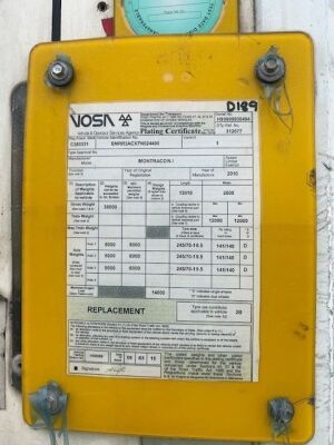 2010 Montracon Triaxle Fridge Trailer - 2