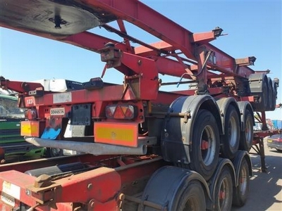 2006 Dennison Triaxle Sliding Skeletal Trailer - 7