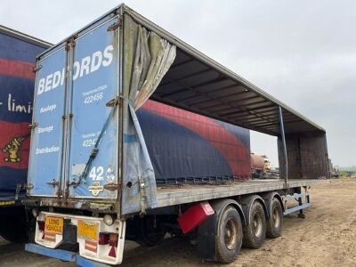 1994 Crane Fruehauf Triaxle Curtainside Trailer  - 8