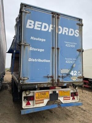 1994 Crane Fruehauf Triaxle Curtainside Trailer  - 9